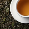 Tea cup and leaves